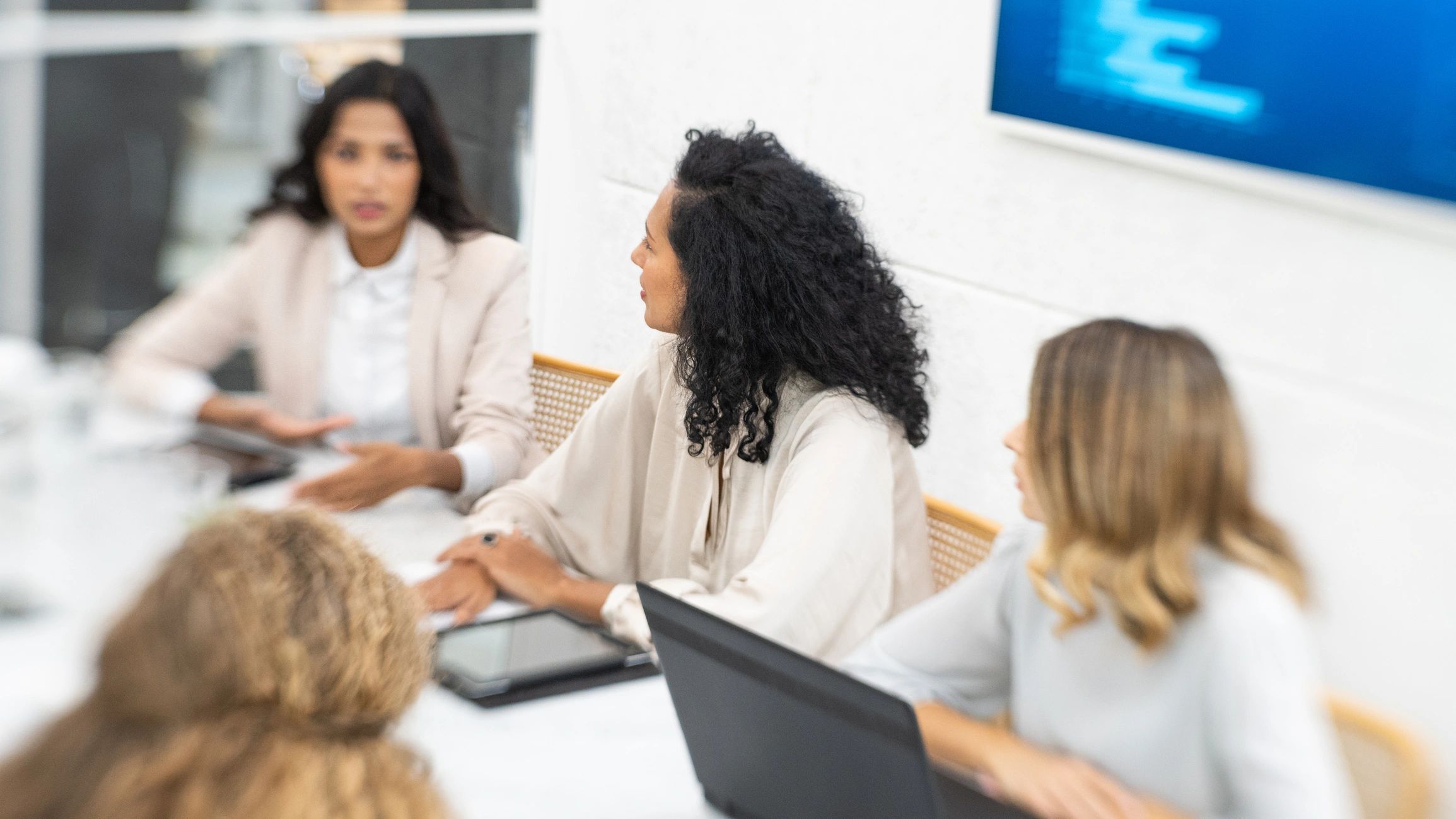 IT consulting team collaborating in an office